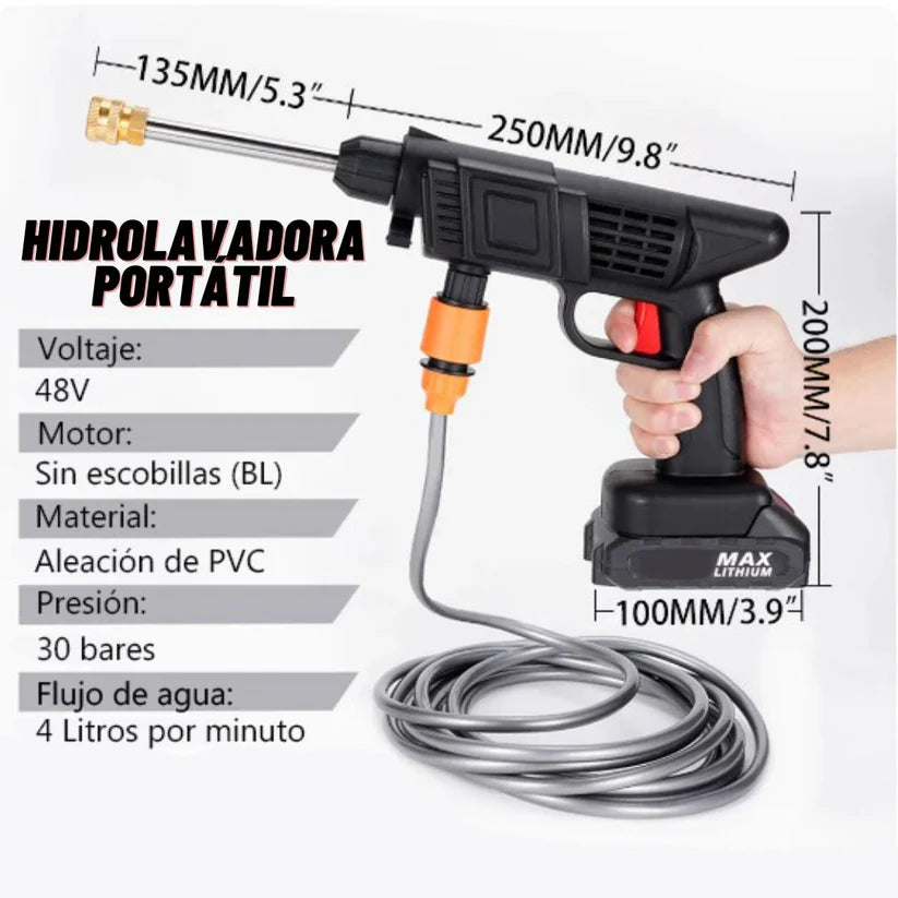 Hidrolavadora portatil 2 baterias