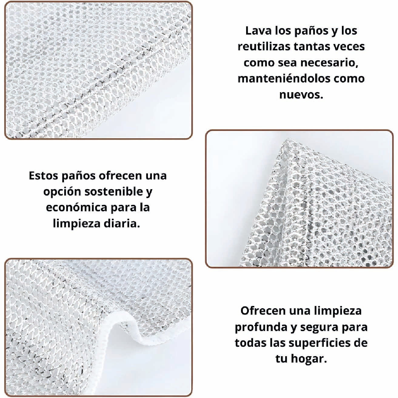 Paños magicos de limpieza x 5 unidades