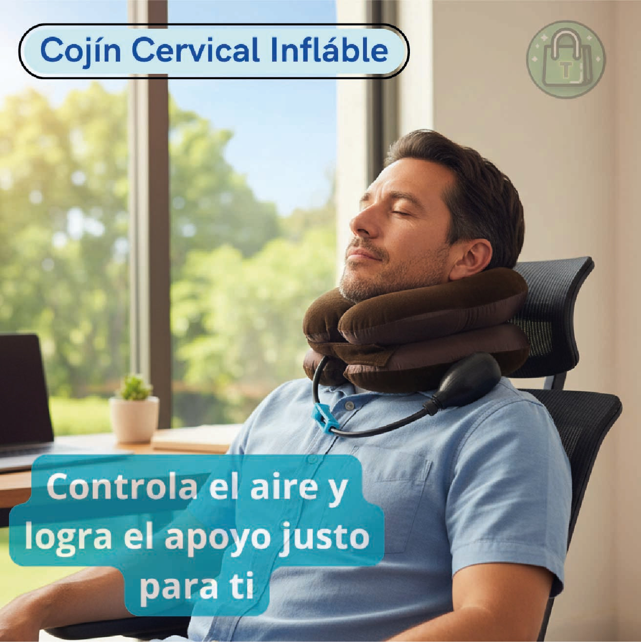 Cojin Cervical Cuello Inflable Almohada