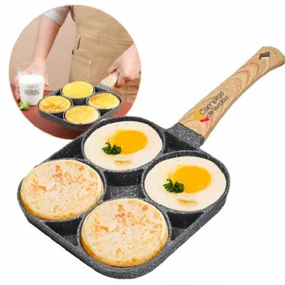 SARTEN 4 ESPACIOS + CUCHILLOS COLORES